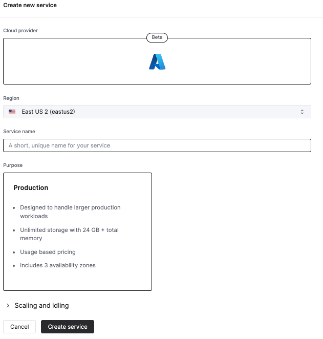 Форма информации для регистрации ClickHouse Cloud